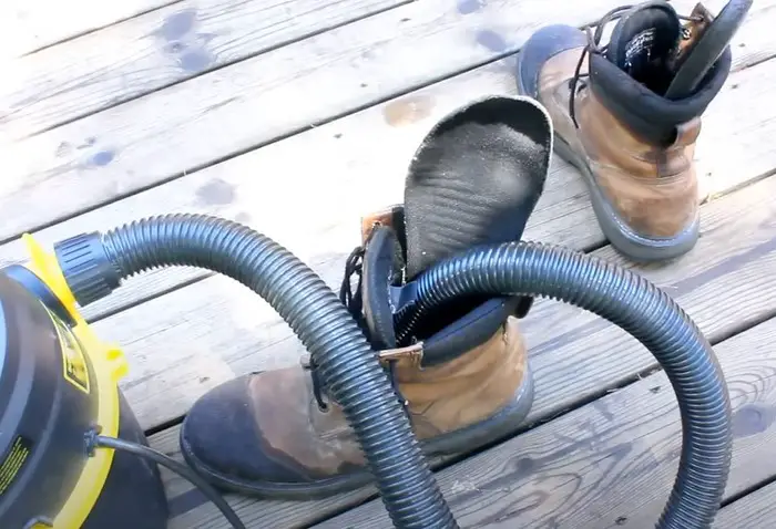 How to dry work boots overnight