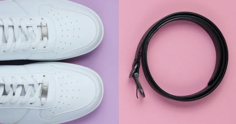 Belt with White Sneakers