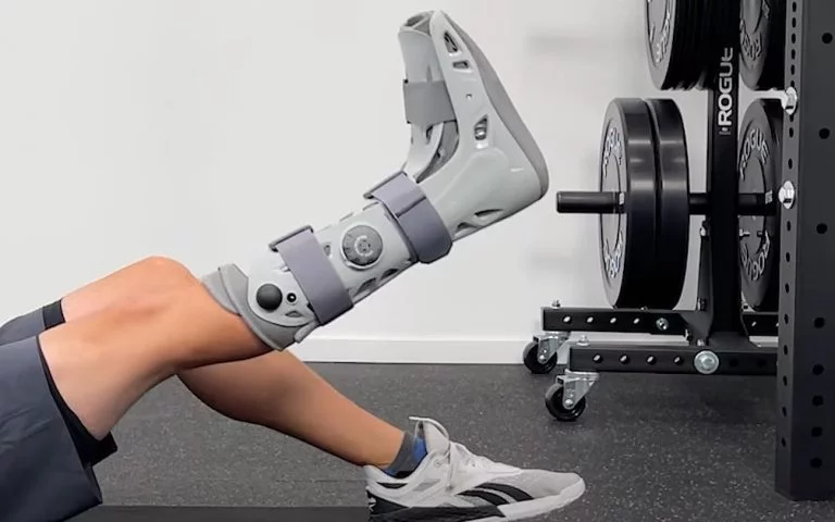 Wearing a Walking Boot