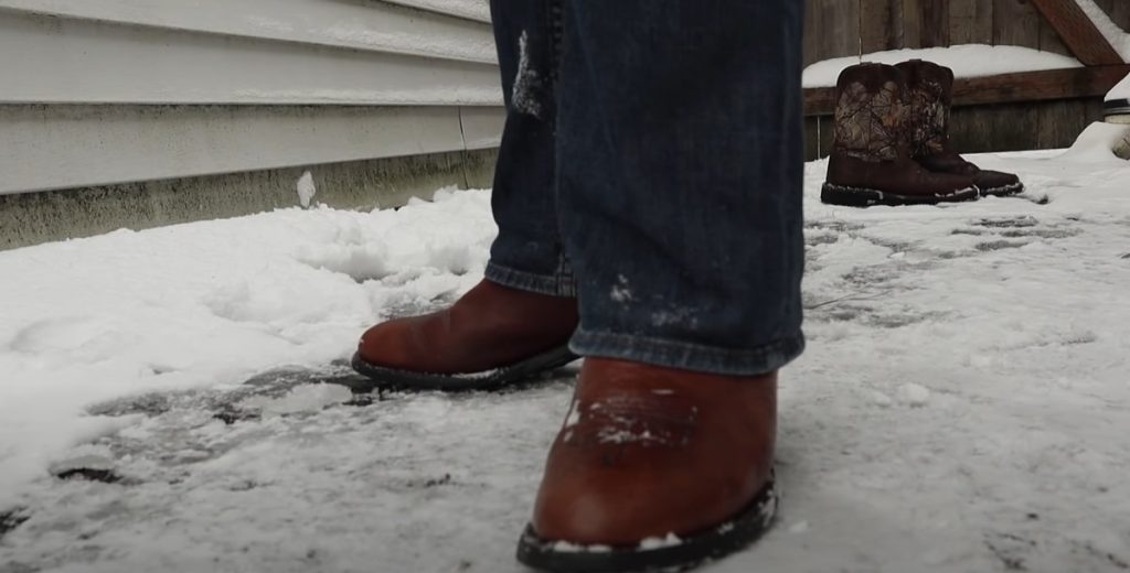 Wearing Cowboy Boots in Snow